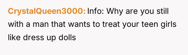 CrystalQueen3000 Info: Why are you still with a man that...