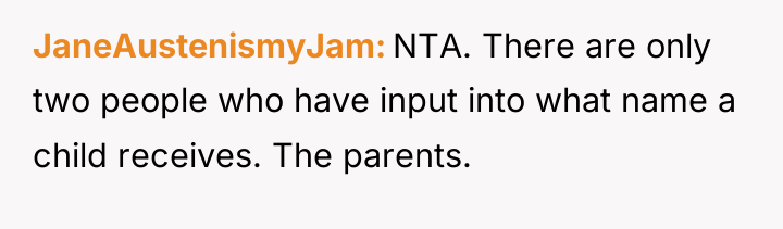 JaneAustenismyJam NTA. There are only two people who have input...