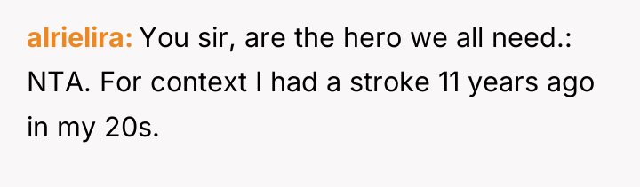 alrielira You sir, are the hero we all need.: NTA....