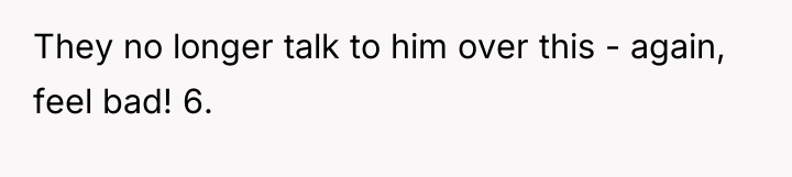 They no longer talk to him over this - again,...