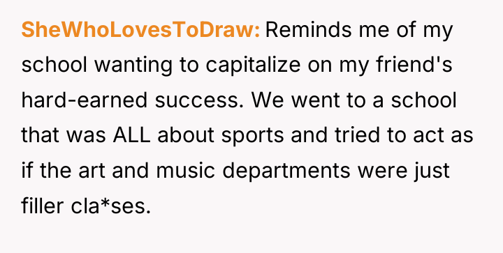 SheWhoLovesToDraw Reminds me of my school wanting to capitalize on...