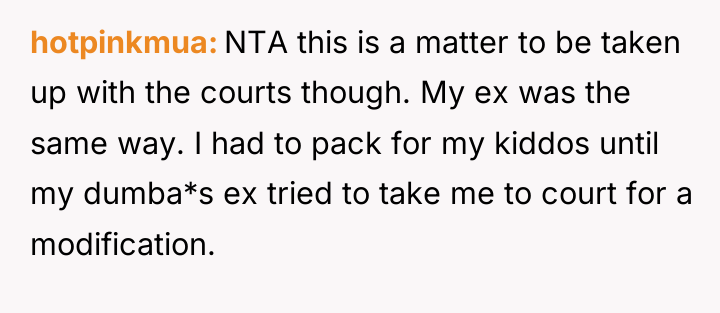 hotpinkmua NTA this is a matter to be taken up...