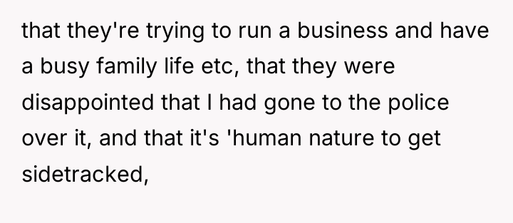 that they're trying to run a business and have a...