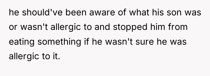 he should've been aware of what his son was or...