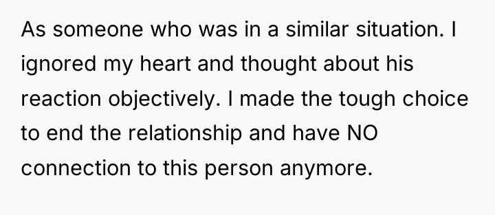 As someone who was in a similar situation. I ignored...