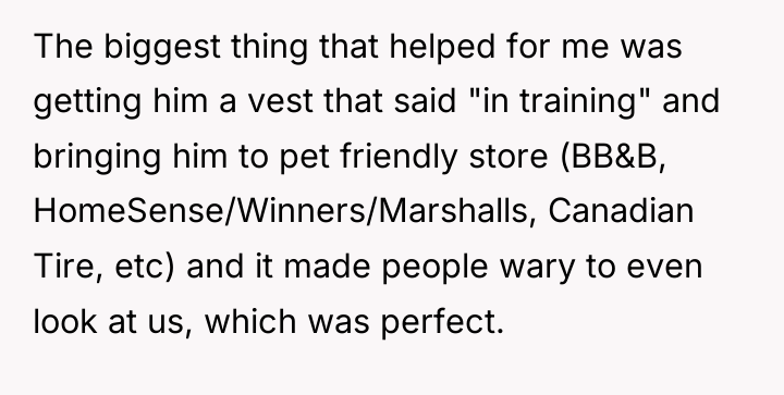 The biggest thing that helped for me was getting him...