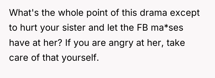 What's the whole point of this drama except to hurt...