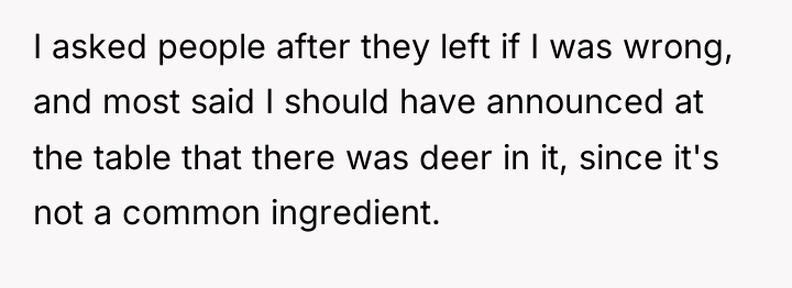 I asked people after they left if I was wrong,...