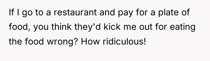If I go to a restaurant and pay for a...