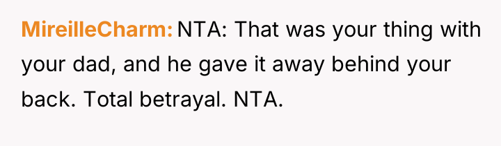 MireilleCharm NTA: That was your thing with your dad, and...