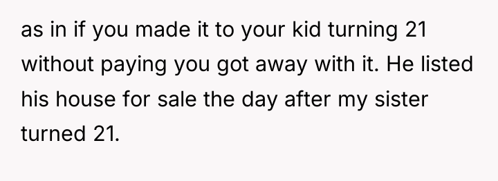 as in if you made it to your kid turning...
