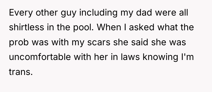 Every other guy including my dad were all shirtless in...