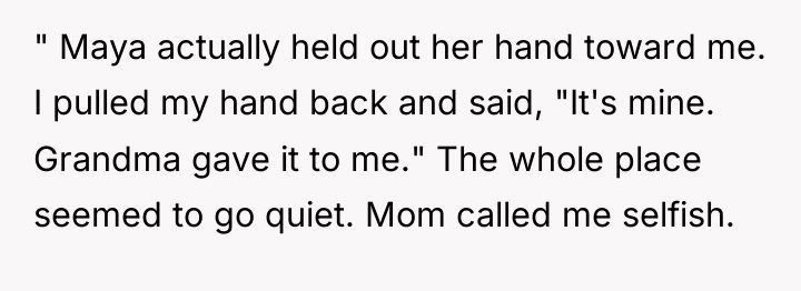 " Maya actually held out her hand toward me. I...
