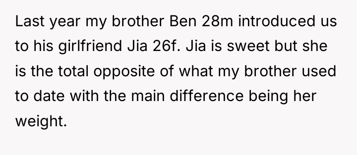 Last year my brother Ben 28m introduced us to his...