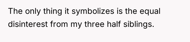 The only thing it symbolizes is the equal disinterest from...