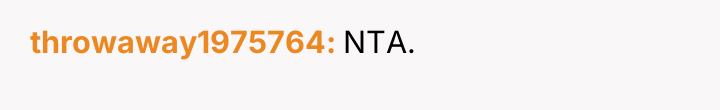 throwaway1975764 NTA.