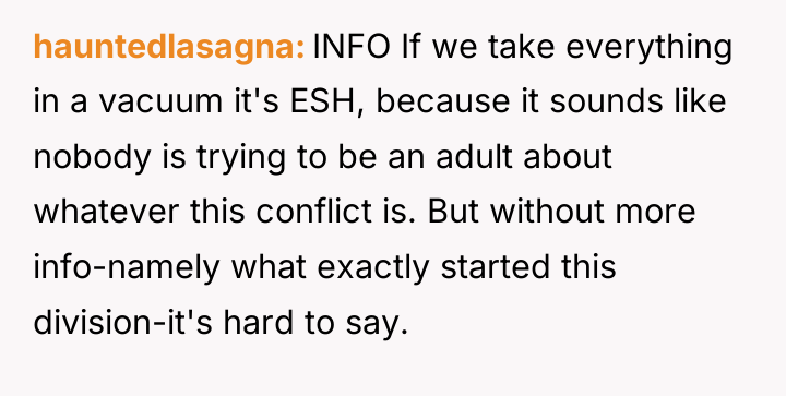 hauntedlasagna INFO If we take everything in a vacuum it's...