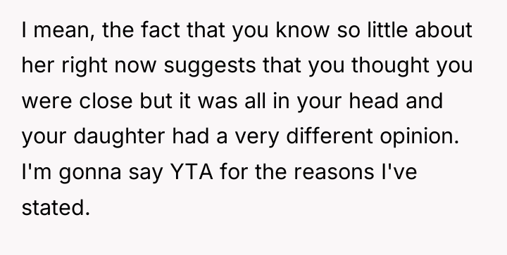 I mean, the fact that you know so little about...