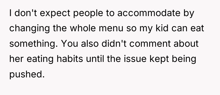 I don't expect people to accommodate by changing the whole...