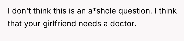 I don't think this is an a*shole question. I think...