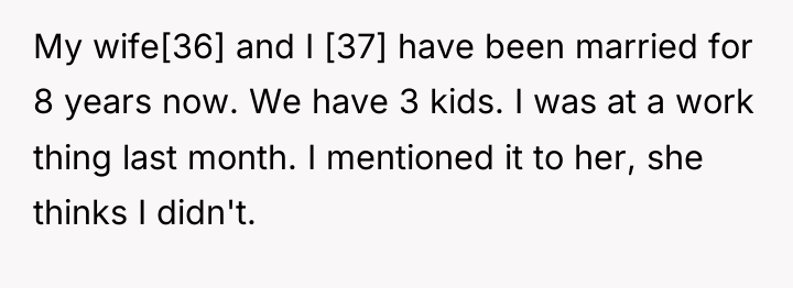 My wife[36] and I [37] have been married for 8...