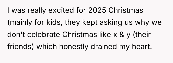 I was really excited for 2025 Christmas (mainly for kids,...