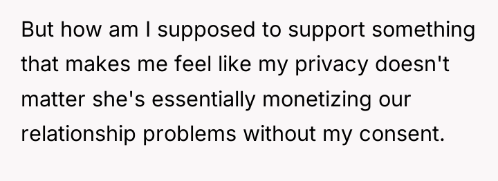 But how am I supposed to support something that makes...
