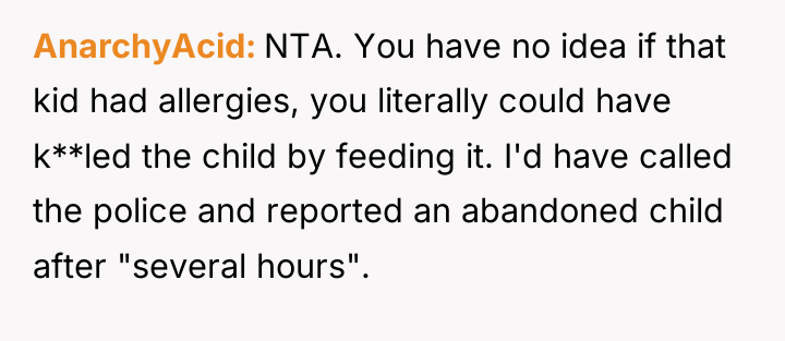 AnarchyAcid NTA. You have no idea if that kid had...