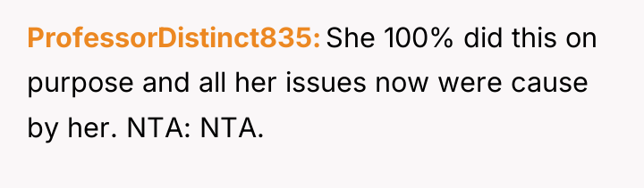 ProfessorDistinct835 She 100% did this on purpose and all her...