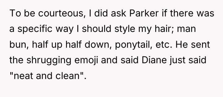 To be courteous, I did ask Parker if there was...