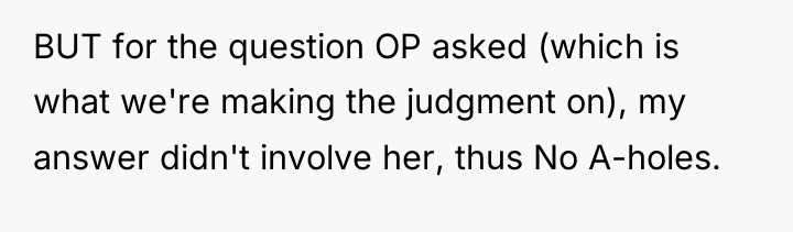 BUT for the question OP asked (which is what we're...