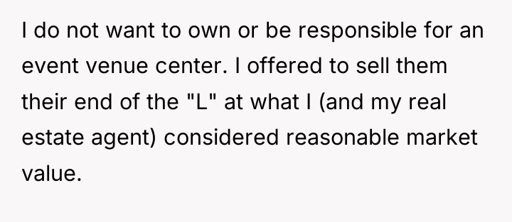 I do not want to own or be responsible for...