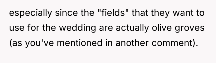 especially since the "fields" that they want to use for...