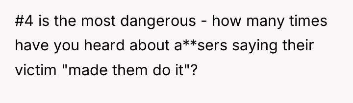 #4 is the most dangerous - how many times have...