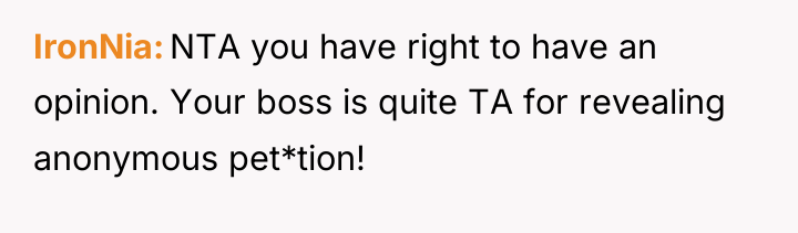 IronNia NTA you have right to have an opinion. Your...