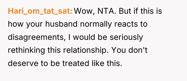 Hari_om_tat_sat Wow, NTA. But if this is how your husband...
