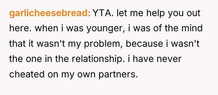 garlicheesebread YTA. let me help you out here. when i...