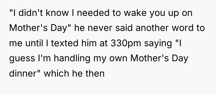 "I didn't know I needed to wake you up on...
