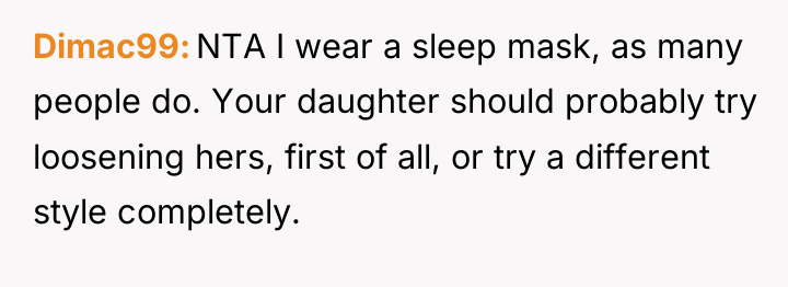 Dimac99 NTA I wear a sleep mask, as many people...