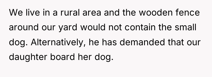 We live in a rural area and the wooden fence...