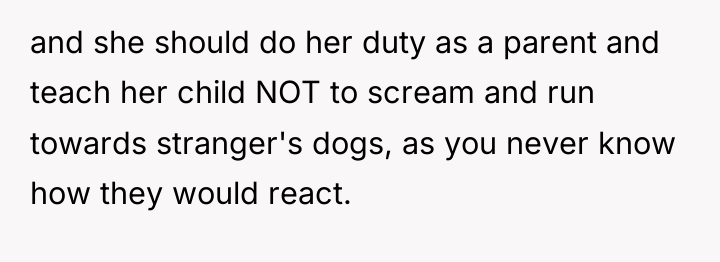 and she should do her duty as a parent and...