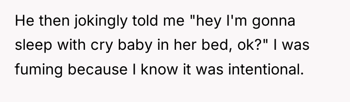 He then jokingly told me "hey I'm gonna sleep with...