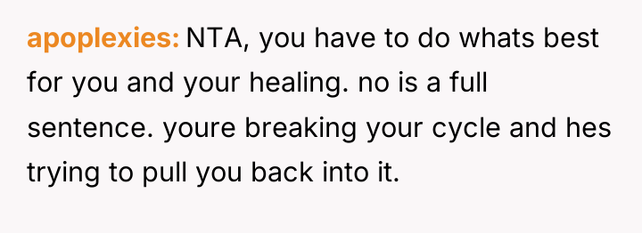 apoplexies NTA, you have to do whats best for you...