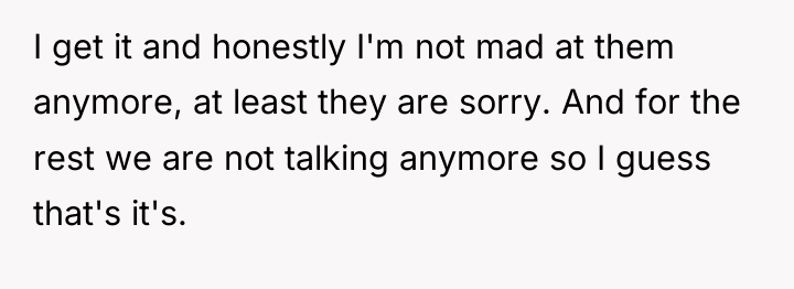 I get it and honestly I'm not mad at them...