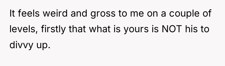 It feels weird and gross to me on a couple...