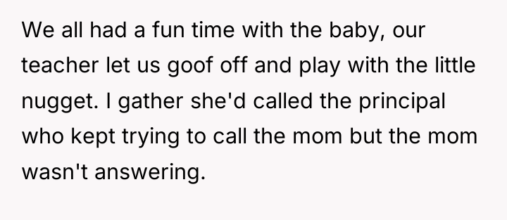 We all had a fun time with the baby, our...