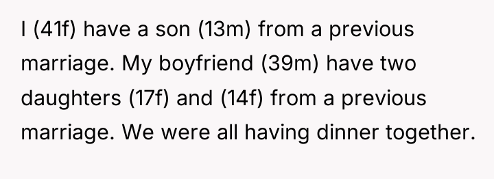 I (41f) have a son (13m) from a previous marriage....