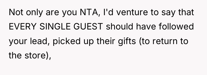 Not only are you NTA, I'd venture to say that...