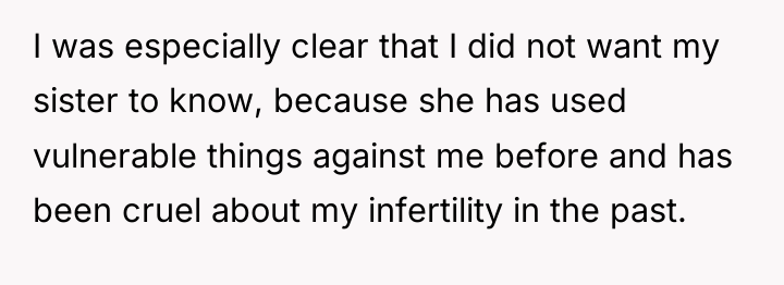 I was especially clear that I did not want my...