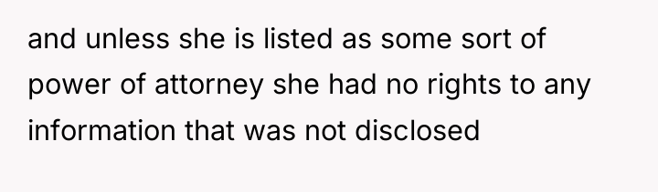 and unless she is listed as some sort of power...